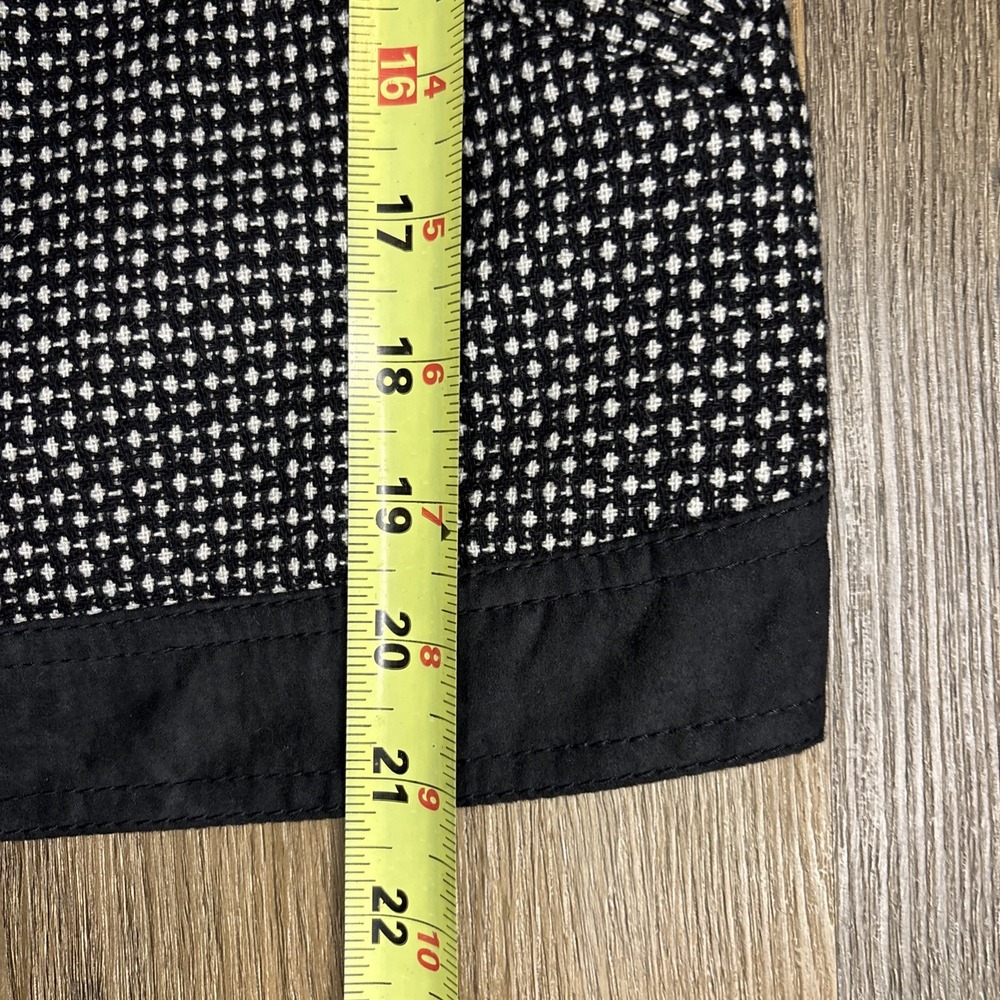 Lucky Brand Jacket Women's Medium Black Swiss Dot Wool Moto Edgy Lightweight NWT - Picture 14 of 16